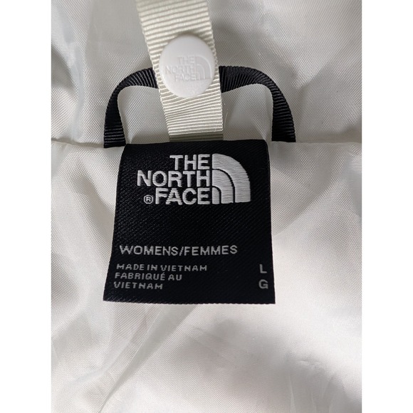 The North Face DryVent Rain Jacket Womens Light Gray Full Zip Hooded Shell LG - Picture 4 of 13